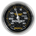 Laddtrycksmätare 52mm 30INHG / 20PSI (Mekanisk) MARINE CARBON FIBER