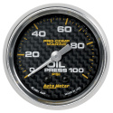 Oljetrycksmätare 52mm 100PSI (Mekanisk) MARINE CARBON FIBER