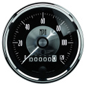 Hastighetsmätare 87mm 120MPH (Elektrisk) PRESTIGE BLACK DIAMOND