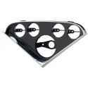 Mätarhållare \'\'Direct-fit\'\' Panel (85.7mm 52.4mm X4) CHEVY TRUCK 55-59 Autometer