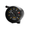 Varvräknare 3 3/100mm 8K RPM Pedestal Med Extern Shift Light Svart Visare Svart Case AG