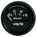Voltmätare 66.7mm 16V (Elektrisk) Svart AUTOGAGE