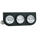 Mätarkonsol Oljetryck/Vattentemp/Volt 2\'\' 100PSI/280ºF/16V WHT DIAL BLK BZL AG