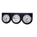 Mätarkonsol Oljetryck/Vattentemp/Volt 66.7mm 100PSI/280ºF/16V WHT DIAL BLK BZL AG
