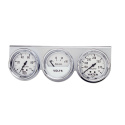 Mätarkonsol Oljetryck/Vattentemp/Volt 66.7mm 100PSI/280ºF/16V WHT DIAL Krom BZL AG