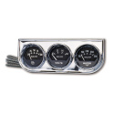 Mätarkonsol Oljetryck/Vattentemp/Volt 2\'\' 100PSI/280ºF/16V BLK DIAL Krom BZL AG