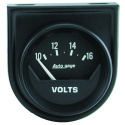 Voltmätare 2\'\' 16V SHORT SWEEP Svart AUTOGAGE