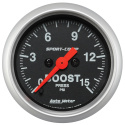 Laddtrycksmätare 52mm 15PSI (Digital Stepper-motor) SPORT-COMP