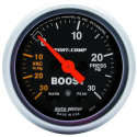 Laddtrycksmätare 52mm 30INHG / 30PSI (Digital Stepper-motor) SPORT-COMP