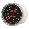 Oljetrycksmätare 52mm 100PSI (Mekanisk) GM CHEVY Svart