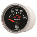 Oljetrycksmätare 52mm 100PSI (Elektrisk) GM CHEVY Svart