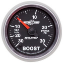 Laddtrycksmätare 52mm 30IN HG / 30PSI (Digital Stepper-motor) SPORT-COMP II