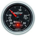 Laddtrycksmätare 52mm 30IN HG / 30PSI (Digtial Stepper-motor) SPORT-COMP II