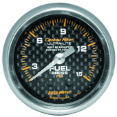 atm4711 Bränsletrycksmätare 66.7mm 0-15PSI (Mekanisk) CARBON FIBER (1)
