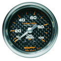 Oljetrycksmätare 52mm 100PSI (Mekanisk) CARBON FIBER