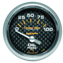 Oljetrycksmätare 52mm 100PSI (Elektrisk) CARBON FIBER