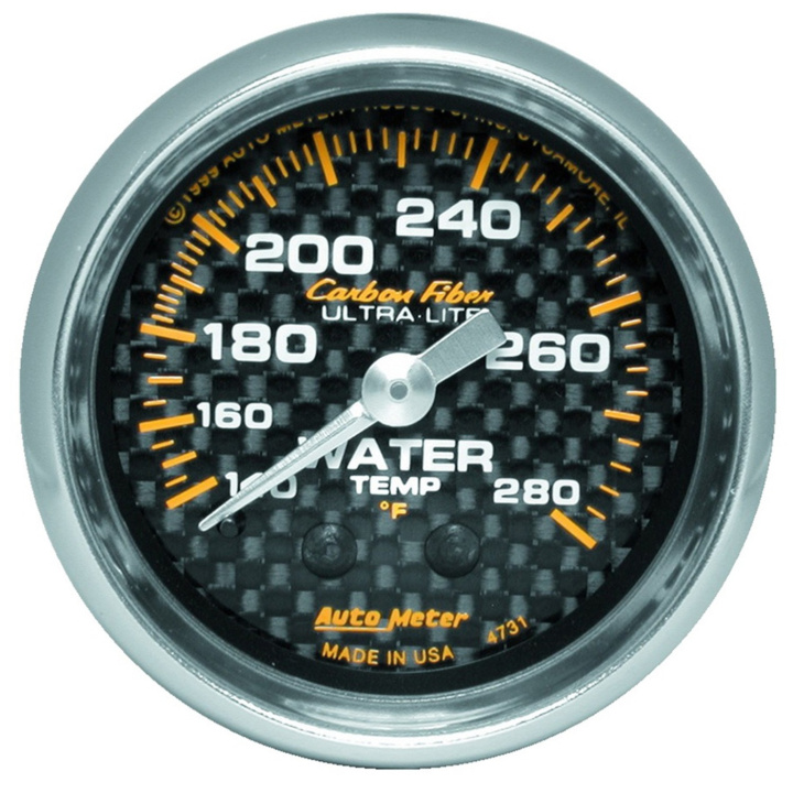 atm4731 Vattentempmätare 52mm 140-280ºF (Mekanisk) CARBON FIBER