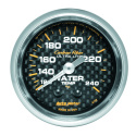 Vattentempmätare 52mm 120-240ºF (Mekanisk) CARBON FIBER