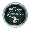 Oljetempmätare 52mm 140-300ºF (Elektrisk) CARBON FIBER