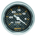 Vakuummätare 52mm 30INHG (Mekanisk) CARBON FIBER