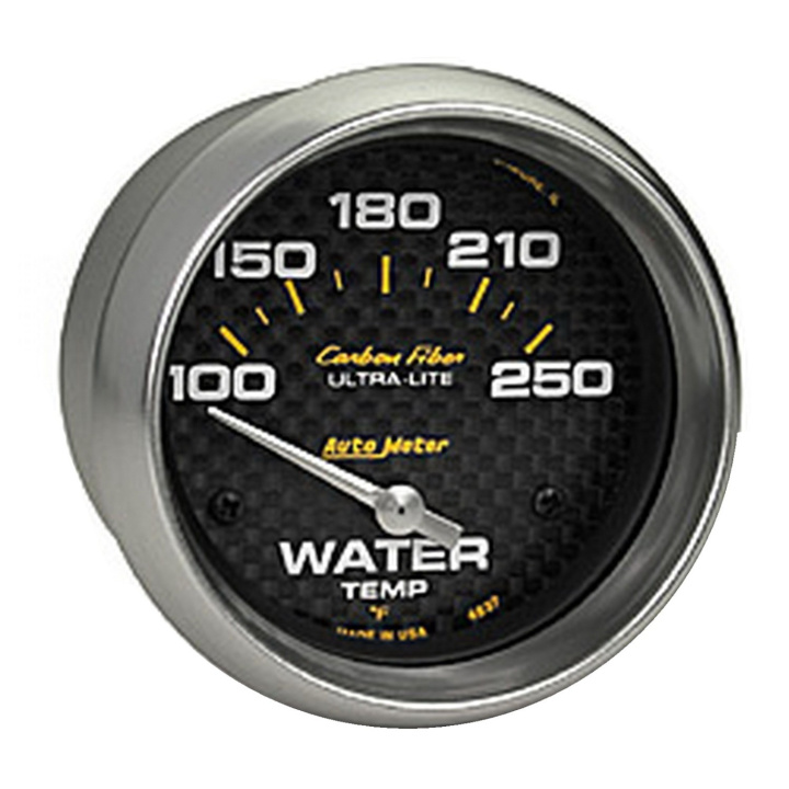 atm4837 Vattentempmätare 66.7mm 100-250ºF (Elektrisk) CARBON FIBER