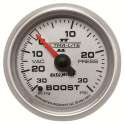 Laddtrycksmätare 52mm 30IN HG / 30PSI (Mekanisk) ULTRA-LITE II