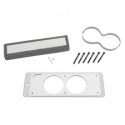 Mätarhållare Panel Dubbel 66.7mm (Silver) MUSTANG 87-93 FOX Autometer