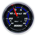 Laddtrycksmätare 52mm 30INHG / 20PSI (Mekanisk) COBALT