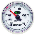 Laddtrycksmätare 52mm 30 IN HG / 30PSI (Digital Stepper-motor) NV