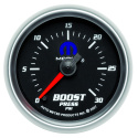 Laddtrycksmätare 52mm 30PSI (Digital Stepper-motor) Svart MOPAR
