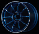 Advan RZ-F2 18x9,5 +12 5-114,3 Racing Titan Blå & Ring Fälg