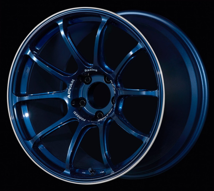 avnYA28J29EDR Advan RZ-F2 18x9,5 +29 5-114,3 Racing Titan Blå & Ring Fälg