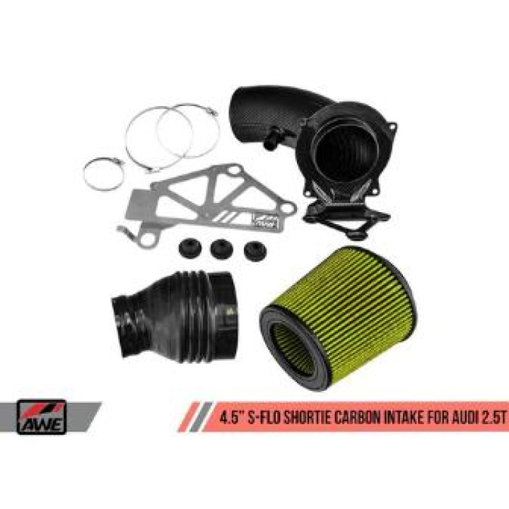 Audi RS3 8V 17+ / TTRS MK3 S-FLO 4.5\'\' Luftfilterkit Kolfiber AWE Tuning (Shortie) i gruppen Välj bilmodell / Audi / TT (8J) 2006-2014 & TT (8S) 2014+ / Tuning / Insug & Luftfilter hos DDESIGN Scandinavia AB (awe2660-15046)