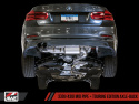 BMW F3X 28i / 30i Touring Edition Axle-back Exhaust Single Side Diamond Black Tips (80mm) AWE Tuning
