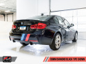 BMW F3X 340i Touring Edition Axle Back Exhaust -- Diamond Black Tips (90mm) AWE Tuning