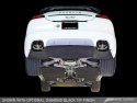 Panamera Turbo Performance Exhaust System Touring Edition Polished Silver Tips AWE Tuning