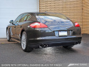 Porsche Panamera S/4S Touring Edition Avgassystem - Polished Silver Tips AWE Tuning