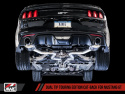 S550 Mustang GT 15-17 Cat-back Avgas - Touring Edition (Chrome Silver Tips) AWE Tuning