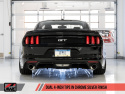 S550 Mustang GT 15-17 Cat-back Avgas - Touring Edition (Chrome Silver Tips) AWE Tuning