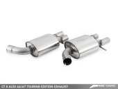 awe3015-43076 Audi C7.5 A6 3.0T Touring Edition Exhaust - Quad Outlet, Diamond Black Tips AWE Tuning (3)