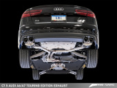 awe3015-43076 Audi C7.5 A6 3.0T Touring Edition Exhaust - Quad Outlet, Diamond Black Tips AWE Tuning (8)