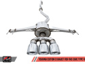 Civic Type-R FK8 Catback Touring / Track Edition AWE Tuning (Polerade, Touring Edition)