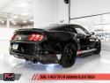 S550 Mustang GT 15-17 Cat-back Exhaust - Track Edition (Diamond Black Tips) AWE Tuning