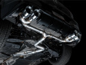Volkswagen Golf R MK8 Catback Avgassystem Track Edition Svarta Quad Utblås AWE Tuning