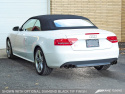 S5 B8/8.5 Cabrio Touring Edition Exhaust System AWE Tuning (Svarta, Odämpade Downpipes)