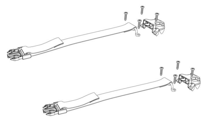 Underside Buckle Ends & Strap Clips Qty 2 (w/ Hardware) i gruppen Välj bilmodell hos DDESIGN Scandinavia AB (bakPARTS-356A0003)