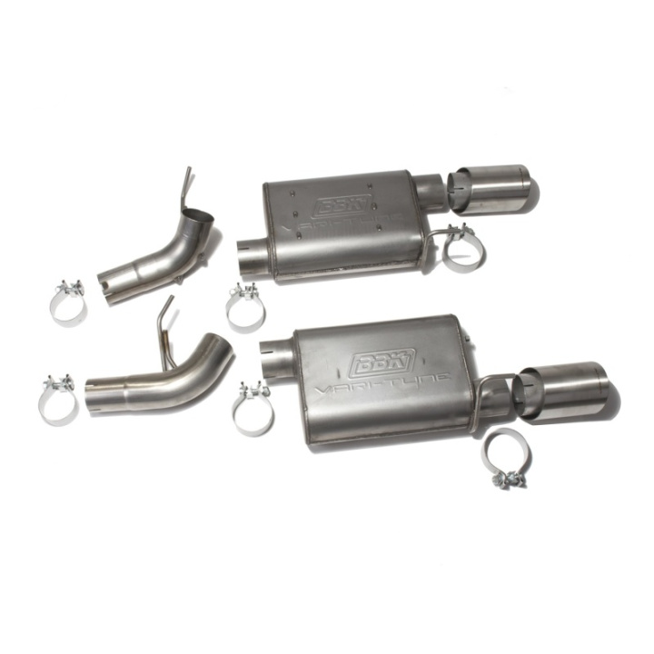 Mustang GT 2005-2010 VariTune Axleback-avgassystem (Rostfritt Stål) BBK i gruppen Välj bilmodell / Ford / Mustang 05-14 / Tuning hos DDESIGN Scandinavia AB (bbk41005)