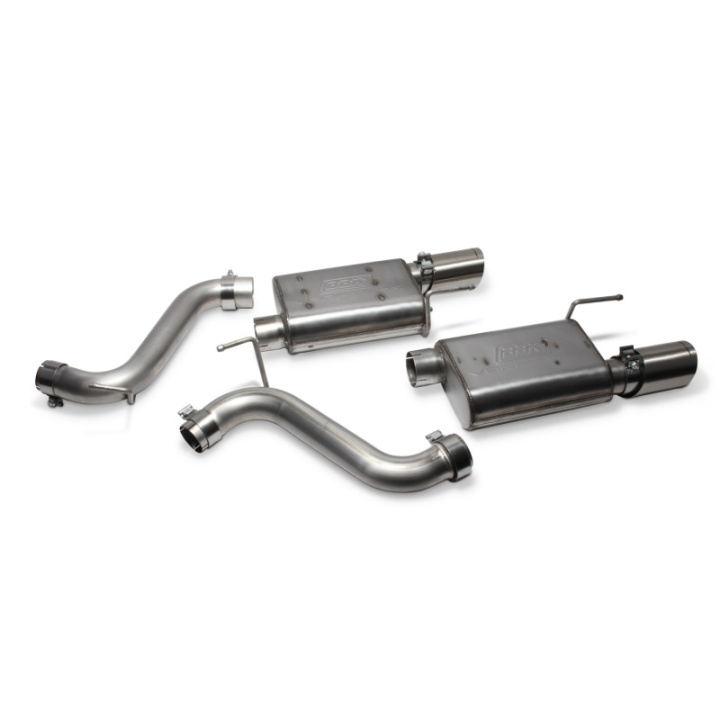 Ford Mustang GT 2015-2016 Varitune Axleback-avgassystem (Kapas och Kläms Fast för Direkt Montering) BBK i gruppen Välj bilmodell / Ford / Mustang 15-17 / Tuning hos DDESIGN Scandinavia AB (bbk41115)
