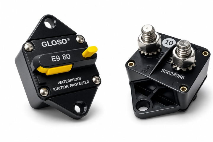 Automatsäkring Återställningsbar 80A Gloso Bahnmeister i gruppen Tuning / Elektronik / Säkringar till bilen hos DDESIGN Scandinavia AB (bhm-AT005-80A)