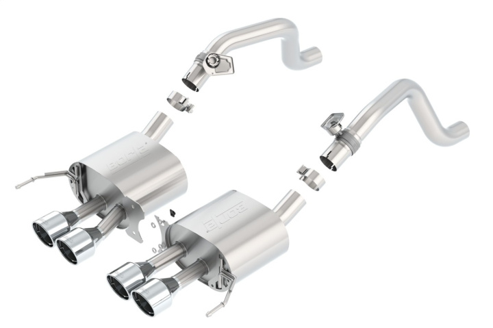 bor11862 2014-2019 Chevrolet Corvette Stingray C7 Axle-Back Avgassystem S-Type Borla